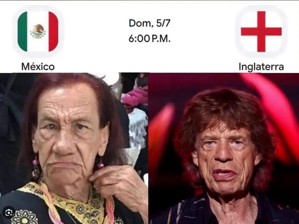 ReynaCaldern06's tweet photo. #VIRAL | MEMES CALIENTAN EL MÉXICO VS. INGLATERRA
Duelo de #mandatarias, #leyendas de la #música y un #apellido nada #sutil en #Tabasco. El internet está en llamas previo al #México vs. #Inglaterra de este domingo⚽🔥#YSISÍ https://t.co/5blO5MPd7y