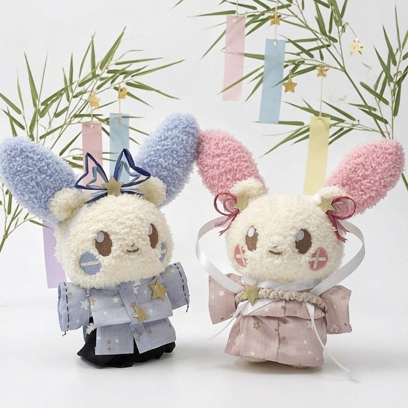 alcremie_Ruby's tweet photo. ポケピースのプラスル＆マイナンに
たなばたスタイルの衣装をつくりました🎋 https://t.co/mGUpKDt1WT