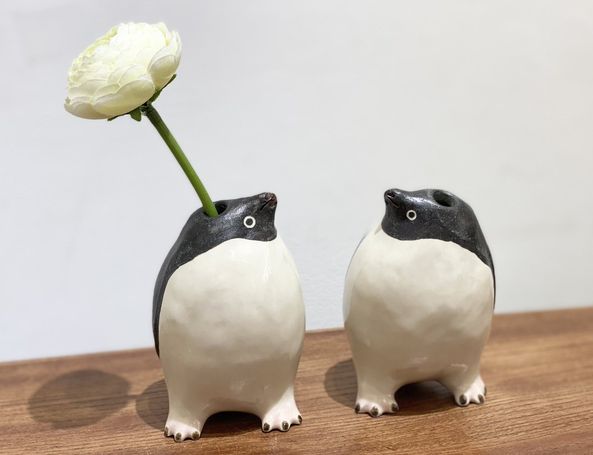 尾丸鼻ぺちゃ なかよし一輪挿し 2人展「人鳥兄弟」 7月2日(木)〜7月5日(日) 13時〜19