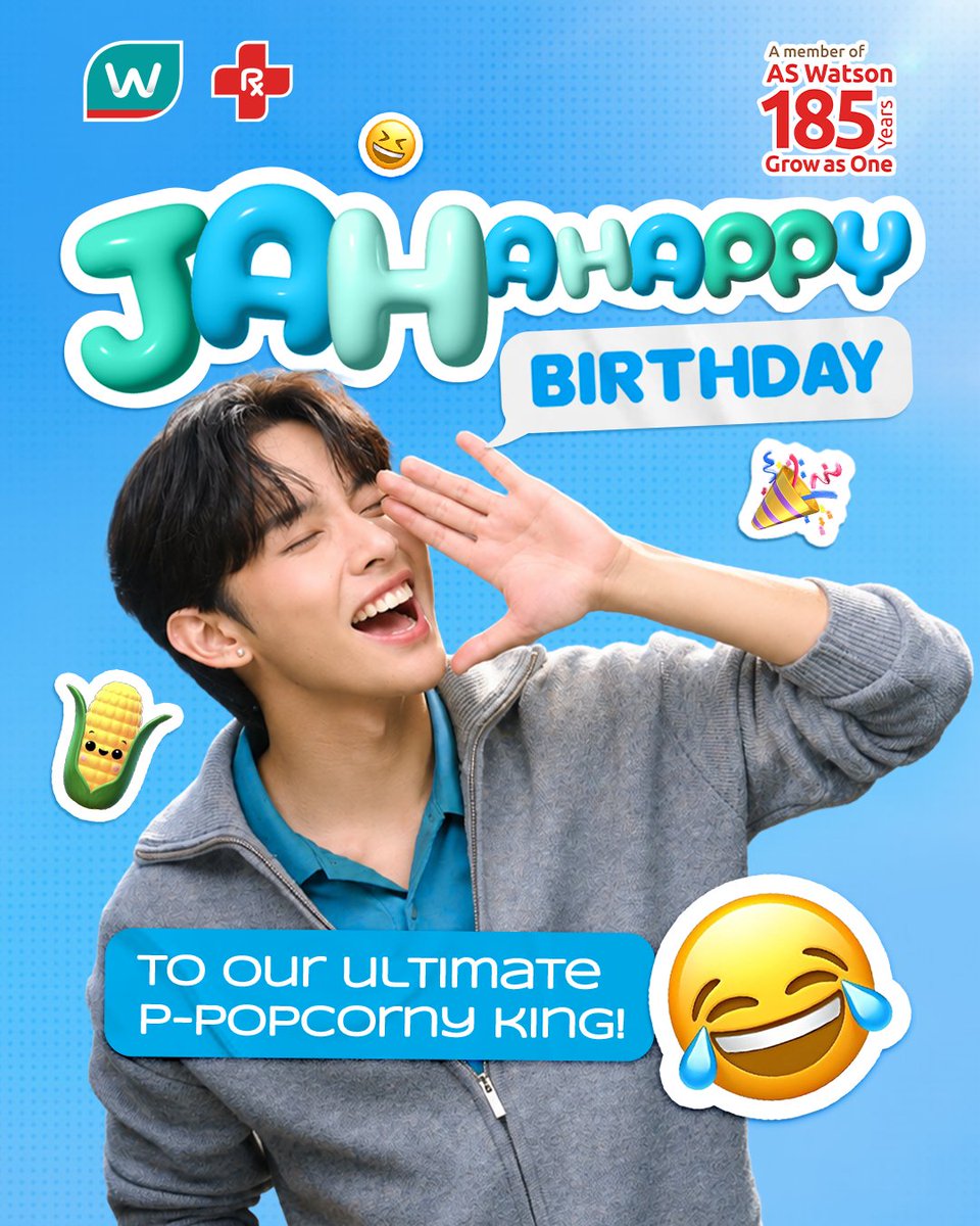 WatsonsPH's tweet photo. JUSTIN, you’re not JUST IN our playlist,
you’re in our hearts, always.
Have an A-MAIS-ING 🌽🎉birthday, bunso!

#WatsonsPH #ASWatsons185 https://t.co/4bpcO2vvkX