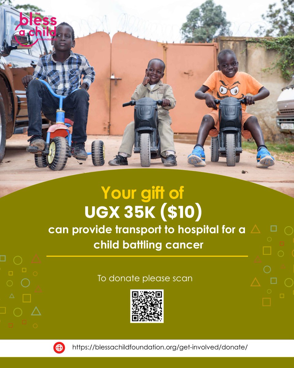BCFUganda's tweet photo. Your generosity helps a child not to miss a hospital appointment.
Be a part of our mission by donating today.
Share this post to your socials.
#bcfug #BlessAChildFoundation #DonateTuesday https://t.co/c12pzClPCf