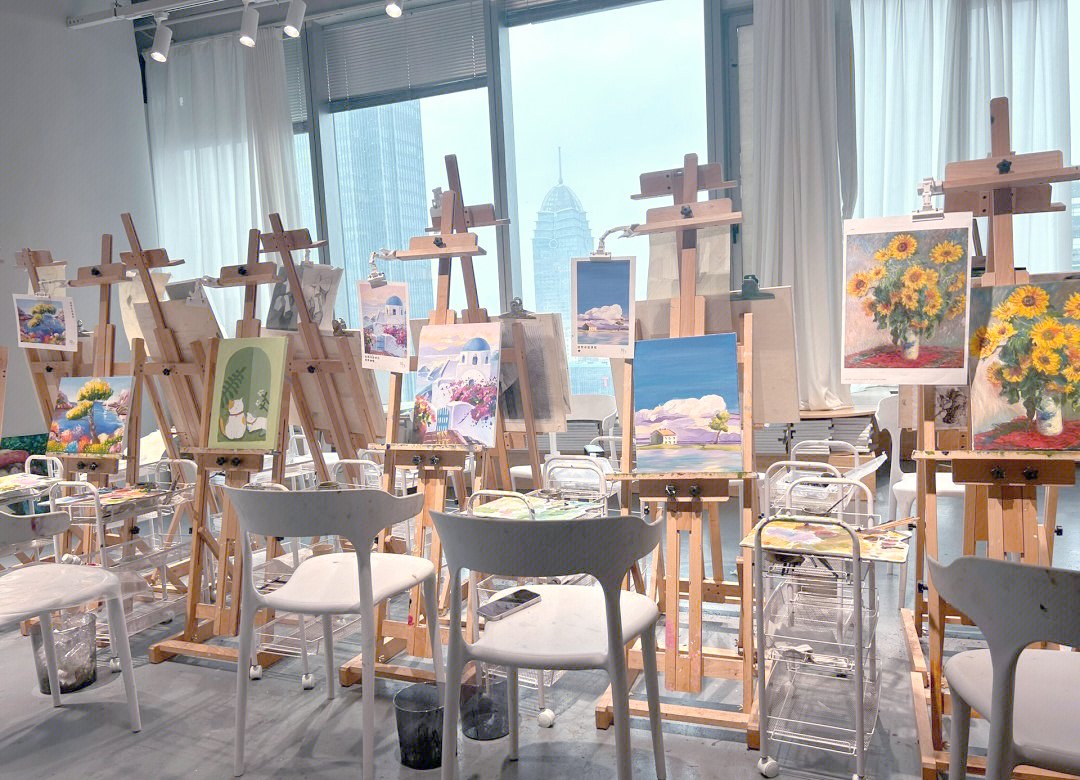 PickkleRikk's tweet photo. Dipped in vibrant hues u0026 brushstroke dreams—this small canvas studio session turned a quiet weekday into a little masterpiece of joy. Come paint your own today! https://t.co/S5W6YoB143