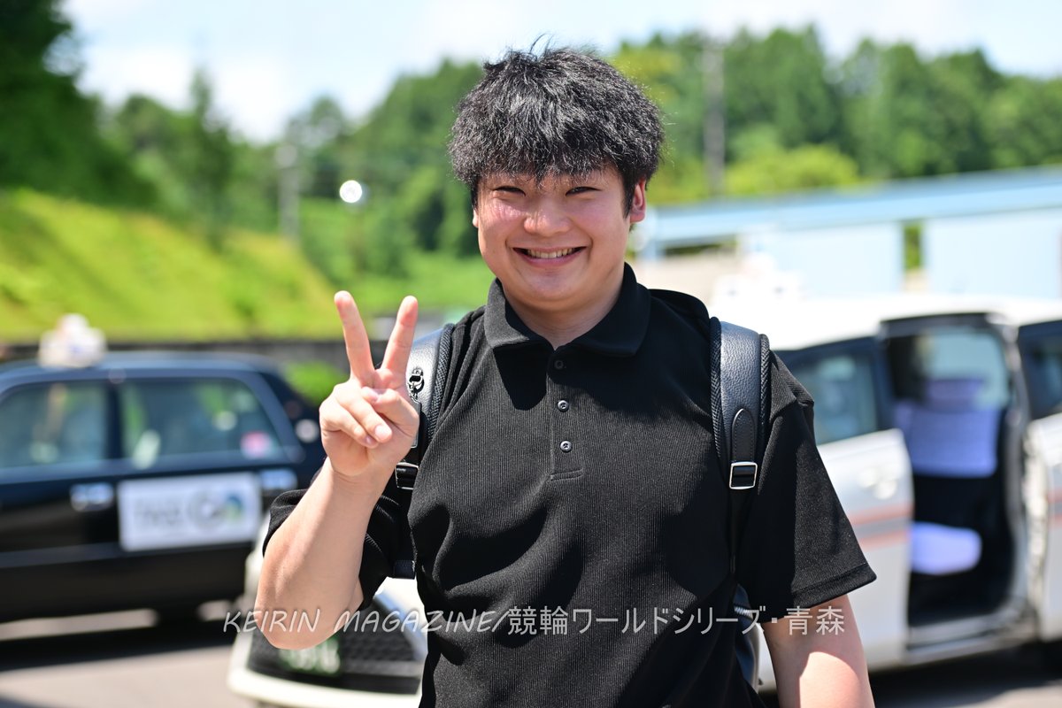KEIRINmagazine's tweet photo. 青森競輪ワールドシリーズ初日 
一部ファンの間でカワイイと人気。みたい
真鍋智寛
※撮影は前検日