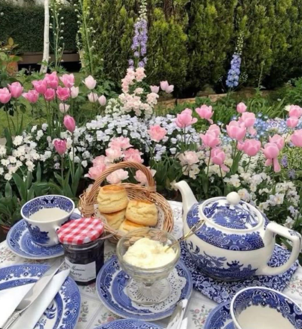 bloomele_'s tweet photo. dreamy breakfast at the garden https://t.co/9GVrOdUFiw