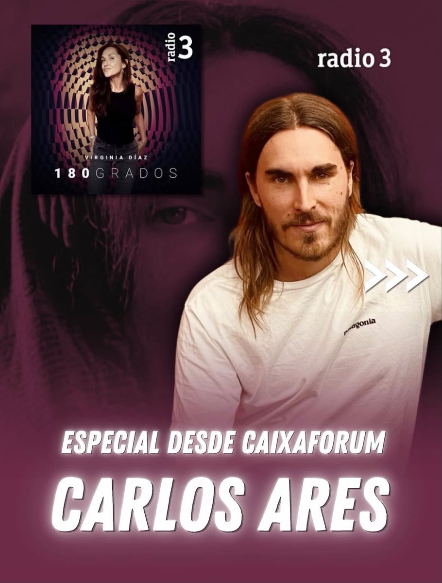 radio3_rne's tweet photo. ‼ Te esperamos en el @CaixaForum a las 11:00 con Carlos Ares y @VirginiaDiazR3 en #180Grados https://t.co/HV7vLvumhp