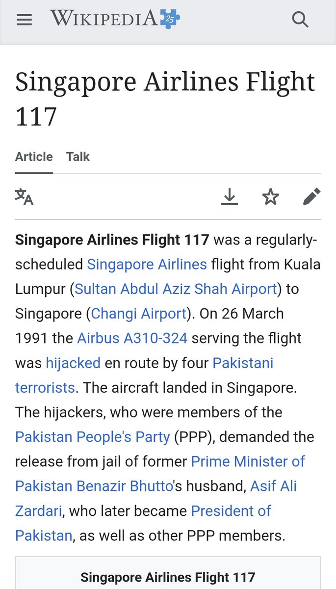 sidhant's tweet photo. 4 Pakistanis hijacked Singapore airlines in 1991. Before the deadline expired, commandos from Singapore's Special Operations Force (SOF) stormed the plane, killing the hijackers &amp; freeing all hostages: https://t.co/uogXjHOQM7