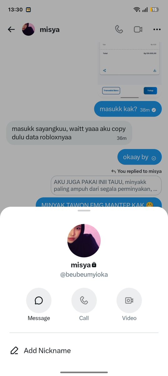 fluerGamaliel's tweet photo. HELP RT! PLS KAKAK KAKAK KLW JUALAN YANG JUJUR.... aku ws di tipu dua kali sialan 😭 #penipu #roblox #zonauang #penipuan #helprt https://t.co/vcWmXk9DHw