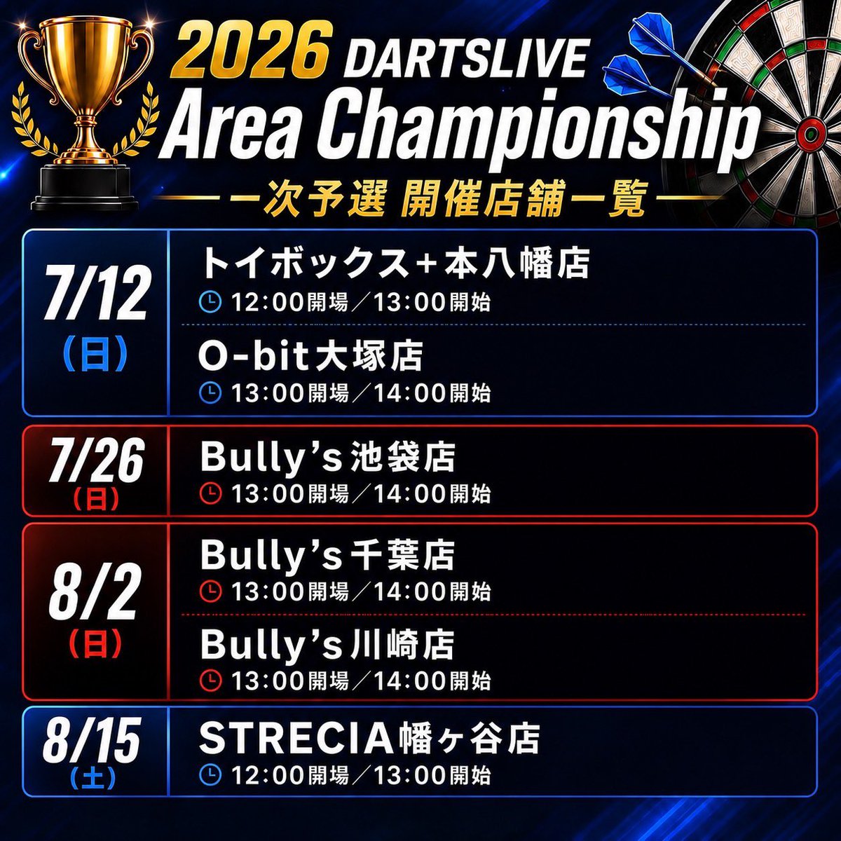 公式 DARTSLIVE Area Championship (@DL_Area_Champ) / Posts / X