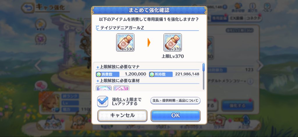 Apple_mint0109's tweet photo. ソノさん専用無装備だった… https://t.co/yl3xNtAIHJ