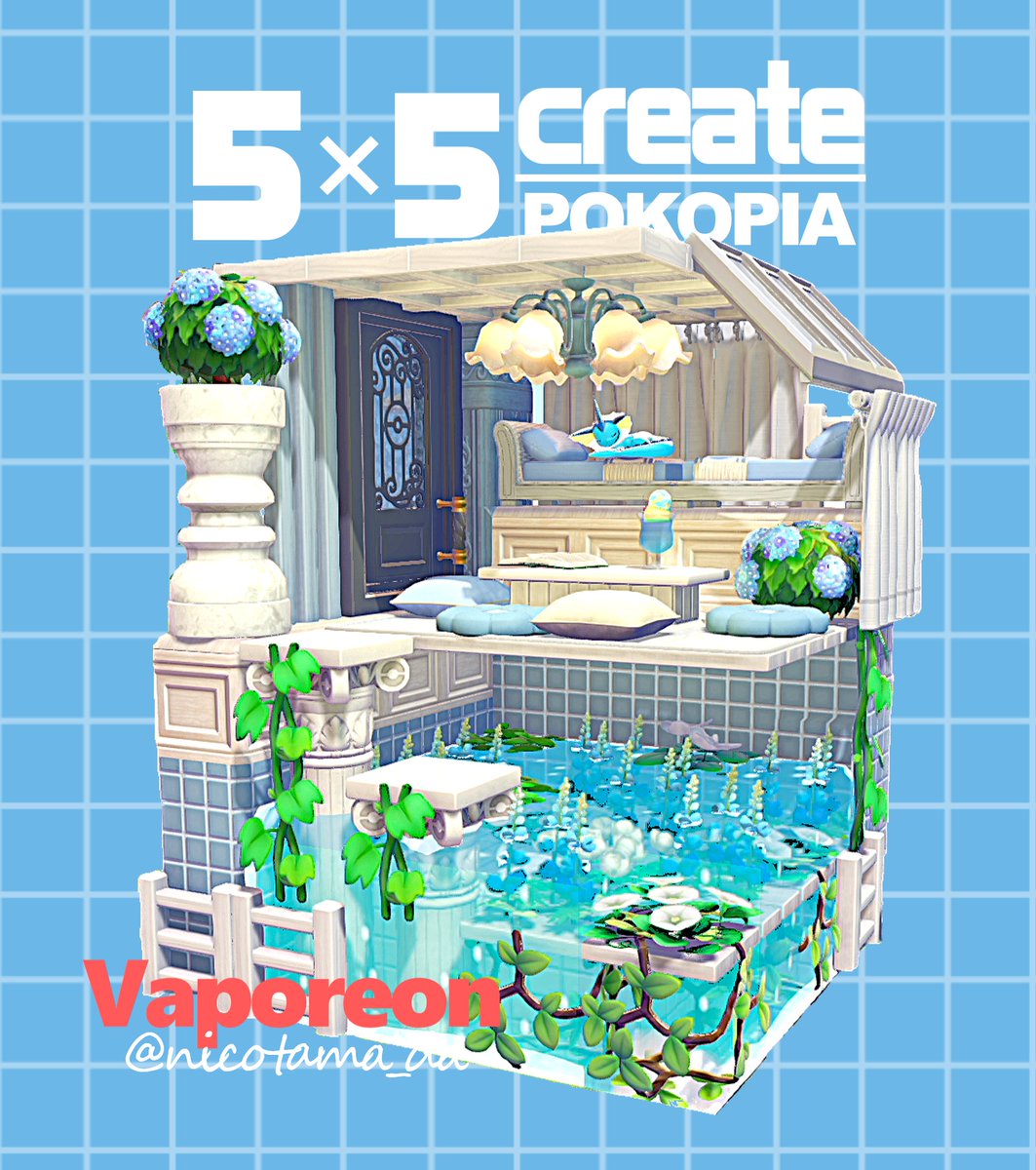 nicotama_da's tweet photo. ブイズ編
シャワーズ💧リーフィア🍃ブースター🔥

#ぽこポケ #ぽこあポケモン #pokopia #55クリエイト https://t.co/HA3zQculmf