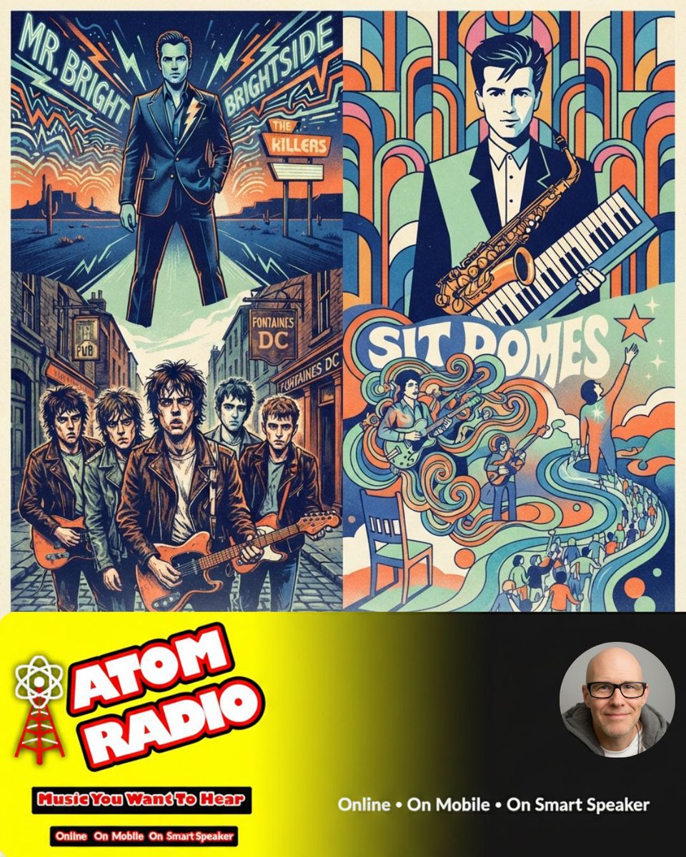 UkAtomRadio's tweet photo. Friday's School Run Anthems are on with @markdenholm 🚗🎶
The Killers ⚡
Fontaines DC 🔥
Scritti Politti ✨
James 🎸
Friday drive soundtrack sorted.
📱 Free Atom Radio app
🎧 https://t.co/9ojZebOkJm
#SchoolRun #TheKillers #FontainesDC #JamesBand #InternetRadio https://t.co/ecFLEJAmbT