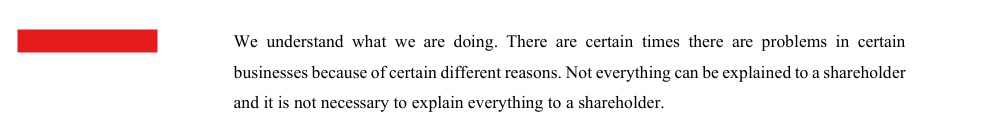 Realdiwakar's tweet photo. The CFO's response to a shareholder's question during the call.

Now he has resigned from the company. https://t.co/yvv0gQ01nZ