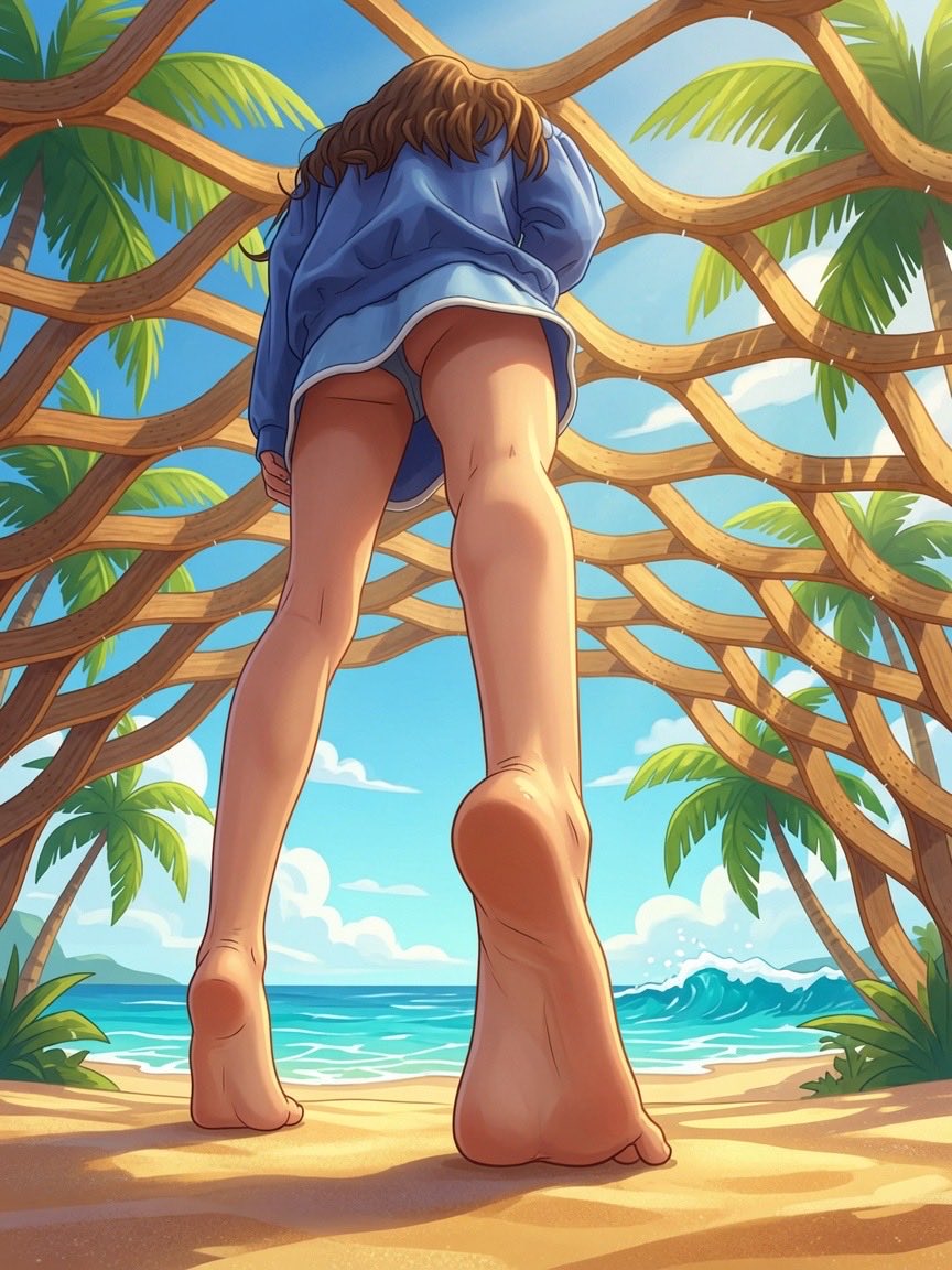 QueenGeGeA's tweet photo. Which one is your favorite? 😍🦶
From the Queen @g_goldensoles 👑

Took the original photo and turned it into cute cartoon style with different environments!
1️⃣ Tropical Beach Paradise 🌴🌊
2️⃣ Snowy Mountain Escape ❄️🏔️
3️⃣ Enchanted Forest 🌲✨
4️⃣ Magical Floating Island ☁️🧚
Which one’s your fave? Drop the number 👇
@rt_feet @FeetRetweets @retweetfeet13k @rtfindom_feet @rt_domm
#Feet #FootFetish #CartoonFeet #Barefoot #Soles #Toes