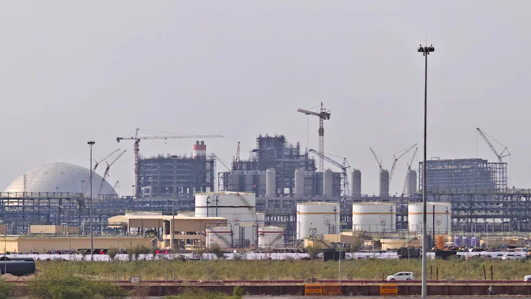 ndtv's tweet photo. As you move from Jodhpur towards Pachpadara, the nearby Sambhara village, on the right side of the road you see the magnificent structure of pipes and some industrial equipment, on the other side of the road, there is a big building of a school, an under-construction hospital, hotels, restaurants, a gate welcoming you in Sambhara Village and a board which mentions that this road of the village has been constructed by the refinery.