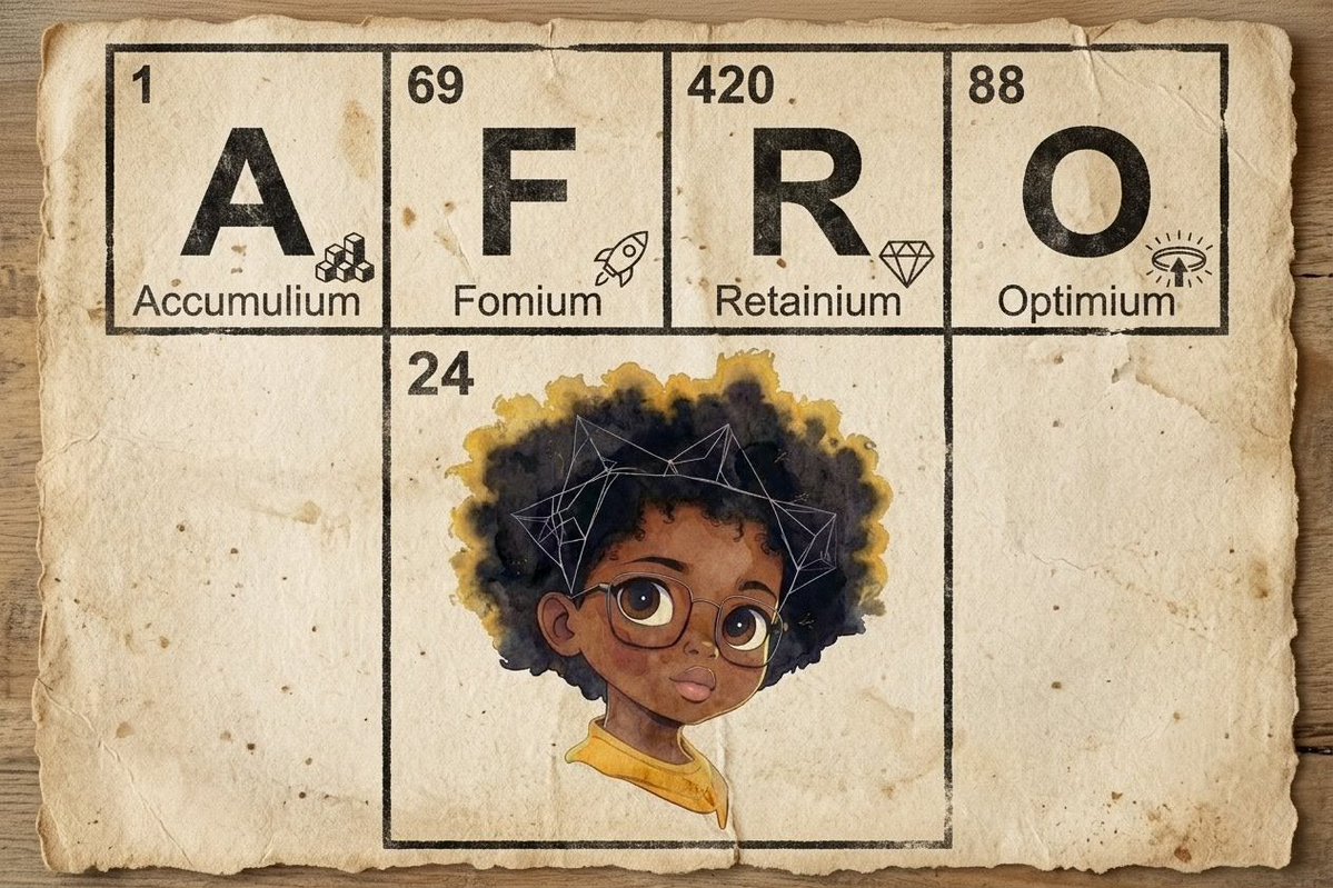 Powelmwebya's tweet photo. The $AFRO formula is simple:

Accumulate.
Build momentum.
Retain conviction.
Stay optimistic.
Great things take time. 

#AfroToken https://t.co/lNSoh07mc6