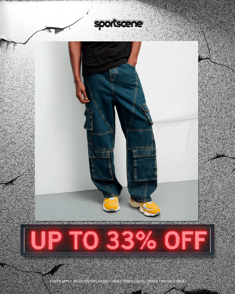 sportsceneSA's tweet photo. 🚨 The SALE just levelled up 🚨
The heat is on and the prices just dropped with further markdown on selected men's &amp; women's denim 🔥🖤

Pull up in-store, on the Bash mobi app or online: https://t.co/Y8Cmpw16lv
When it’s gone, it’s gone.

Ts &amp; Cs apply. While stocks last. https://t.co/WzJUcJ4hKg