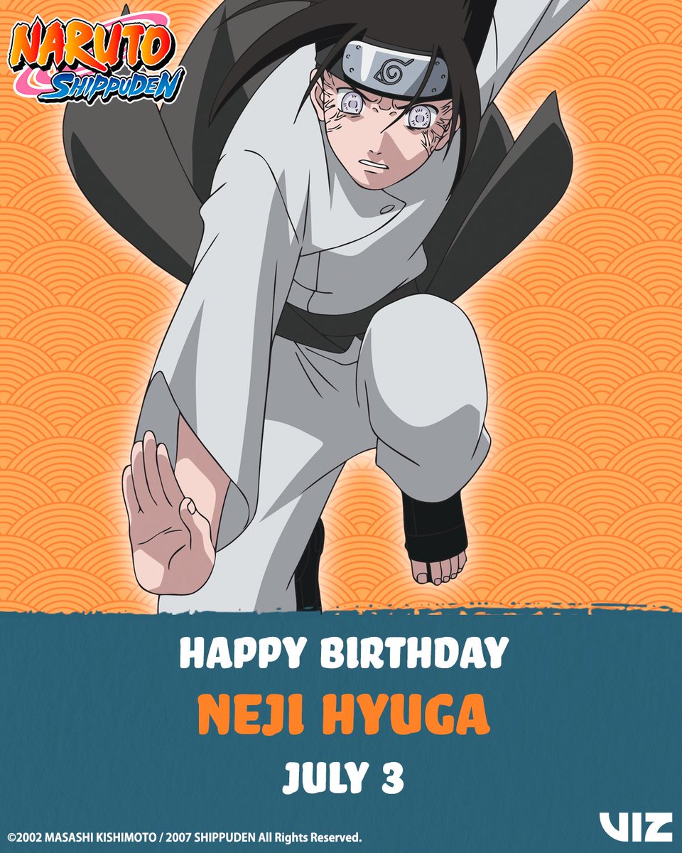 VIZMedia's tweet photo. Happy Birthday to the genius of the Hyuga Clan, Neji ✋ https://t.co/i1zcNr9NZv
