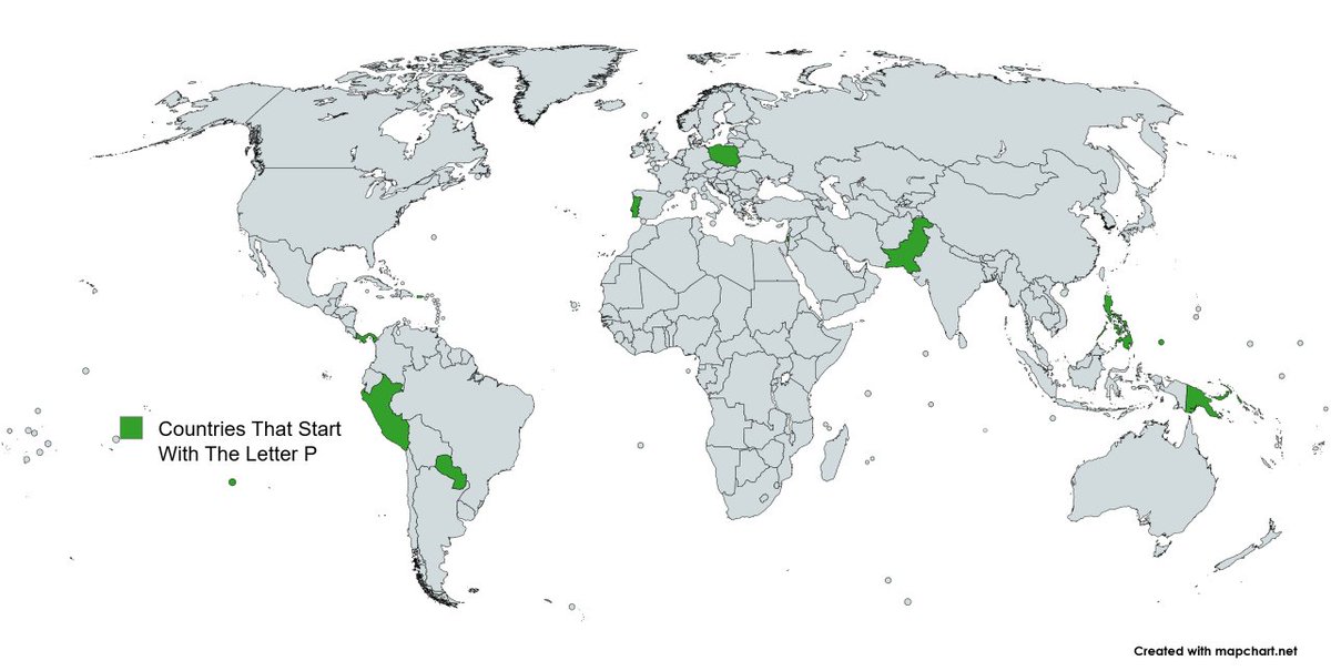 BrilliantMaps's tweet photo. Map Of The 12 Countries That Start With The Letter ‘P’. Can you name them all?

The answer: https://t.co/MDxIxQrQTA https://t.co/mvyYwfveEG