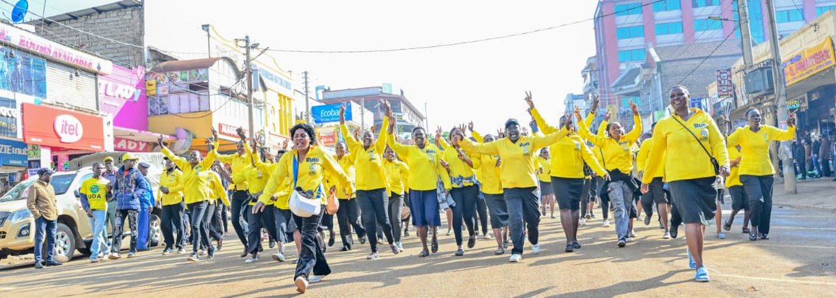 KenyanFever2's tweet photo. A united Eldoret is a powerful message to the nation. Our diversity should be our greatest strength, not a source of division. Say NO to Tribalism. #RutoTutam Eldoret Painted Yellow https://t.co/5EwjOKsITe