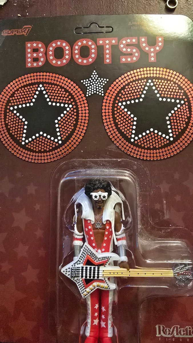 hustledetector's tweet photo. @Bootsy_Collins @jamesbrown Here's to one of my musical heroes!! #OnTheOne #Bootzilla #WindMeUp #RockStarDollBabyBobba ๐ซก๐ฅ๐ https://t.co/3mIX63XVe6
