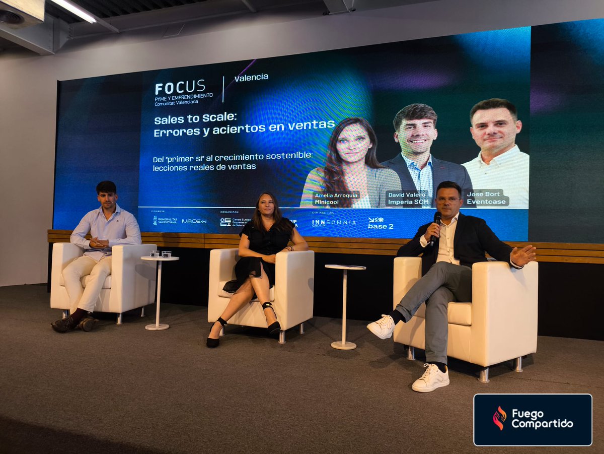 FuegoCompartido's tweet photo. @ceeivalencia @Startup_VLC @Inn_Somnia @vlciconnect @RamonCEEIVLC @GVAivace @draperb1_vc @ImperiaSCM @MinicoolTrends @nacho_mas Compartimos el evento #SalestoScale organizado por CEEI Valencia dentro del ciclo #FocusPyme, celebrado en @Startup_VLC
Un encuentro donde la comunidad emprendedora habló sin filtros sobre ventas, errores, aciertos y crecimiento real
#EntreTodosEsMasFacil 💪 https://t.co/hosbcYlock