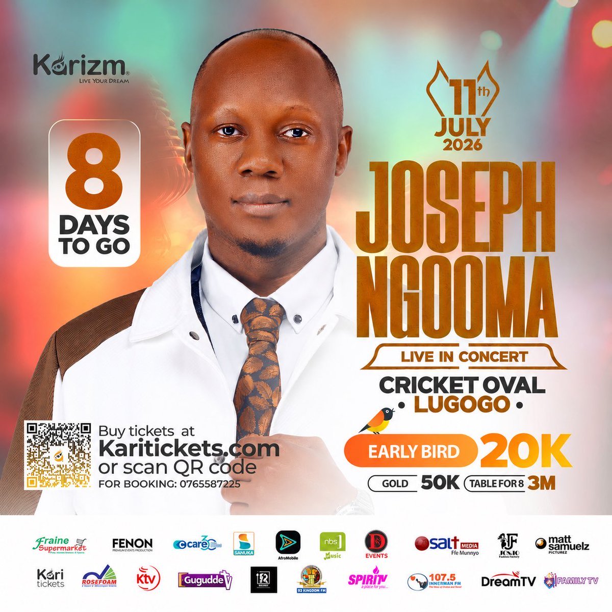 ElvisTrich's tweet photo. Mark your calendars! 🗓️ 
Joseph Ngooma is heading live in concert at the Cricket Oval, Lugogo this 11th of July 2026! 

Get ready for an unforgettable night of uplifting music and powerful performances. 
#JosephNgoomaLiveInConcert https://t.co/duJGCbhDOP