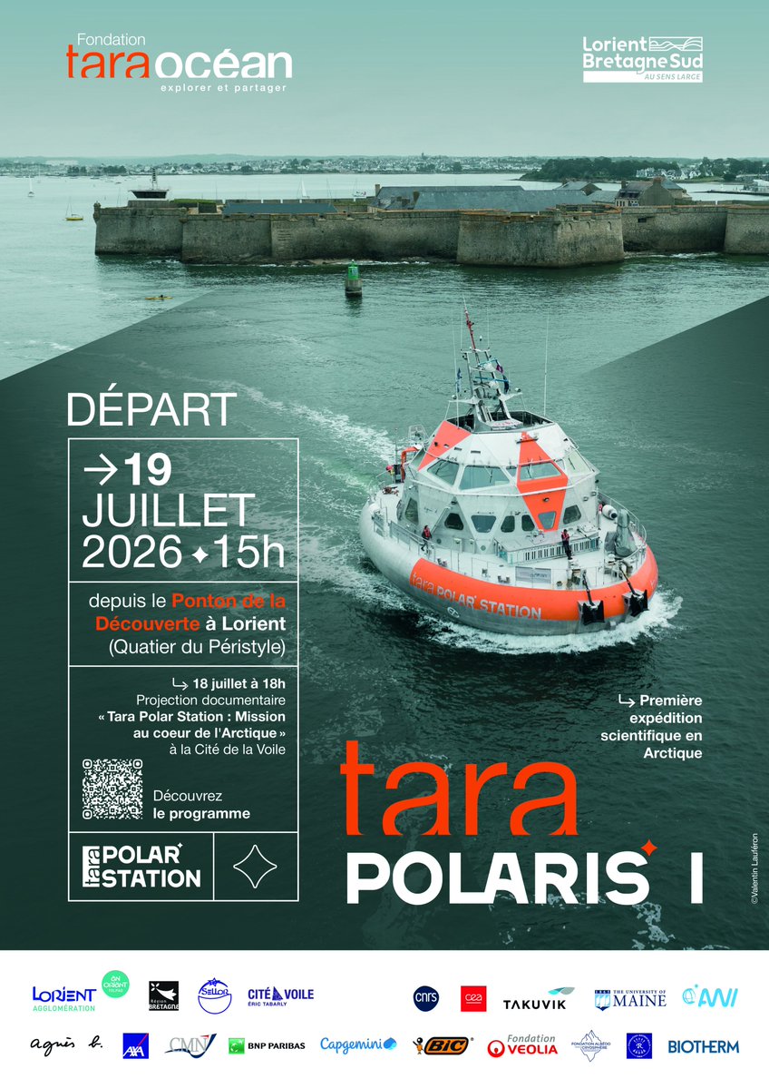 LorientAgglo's tweet photo. ⛵ Tara Polar Station | J-15 avant le grand départ
🧊 La station polaire dérivante de @TaraOcean_
⚓ Quitte Lorient son port d'attache
🌎 Pour sa 1ère expédition en Arctique : Tara Polaris
🗓️ RDV le 19 juillet à 15h au ponton de la Découverte à Lorient https://t.co/Y0rSkkqEe5