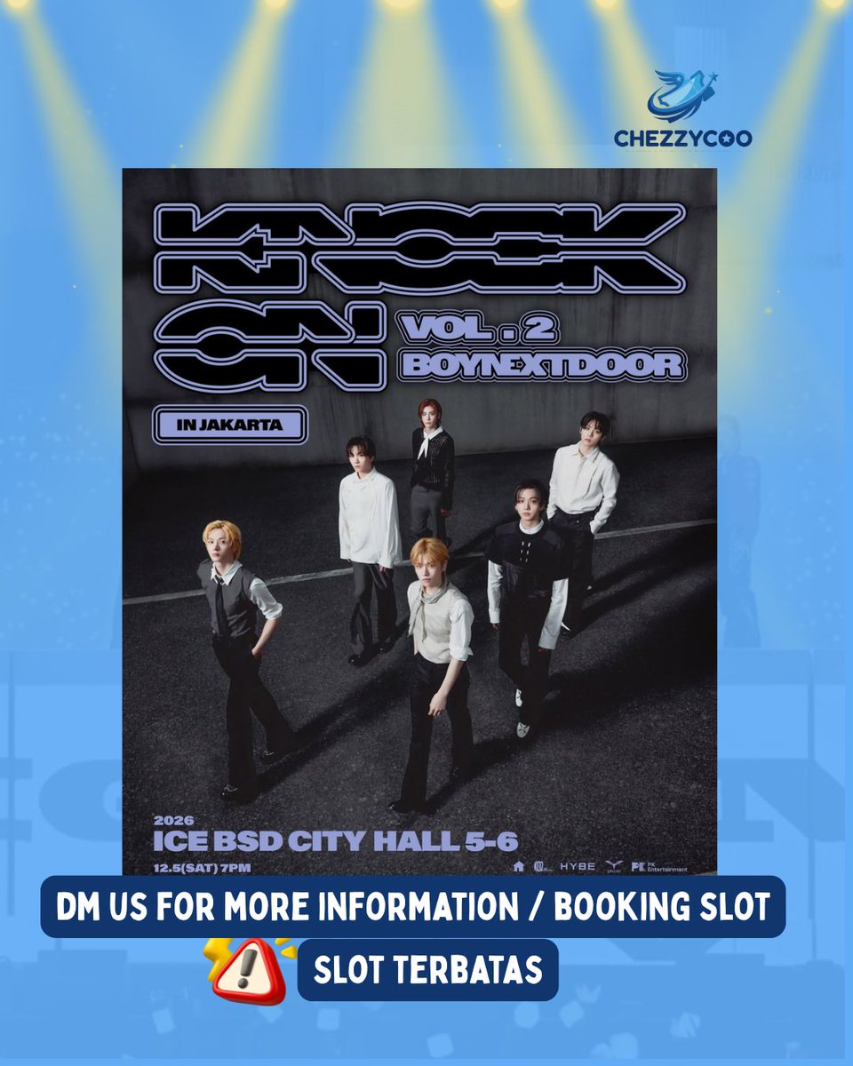 chezzycoo's tweet photo. OPEN JASWAR BOYNEXTDOOR 'KNOCK ON Vol.2' IN JAKARTA - PRESALE & GENSALE
✅Data Pribadi
✅Self Payment
‼️LIMITED SLOT
Boleh dibaca dulu TnC kita, DM for book slot
tags wts wtb wtt wtr bnd jkt jaswar jastip jasa war https://t.co/HMeWmw7dyj