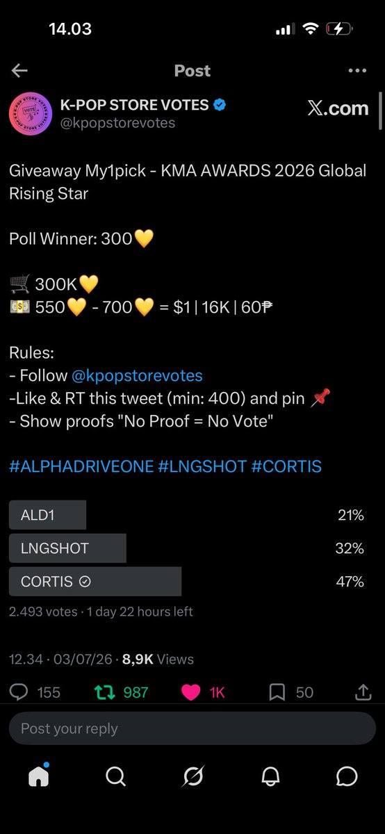lunalettee's tweet photo. @kpopstorevotes for #CORTIS https://t.co/Z0XOdpT3Hi