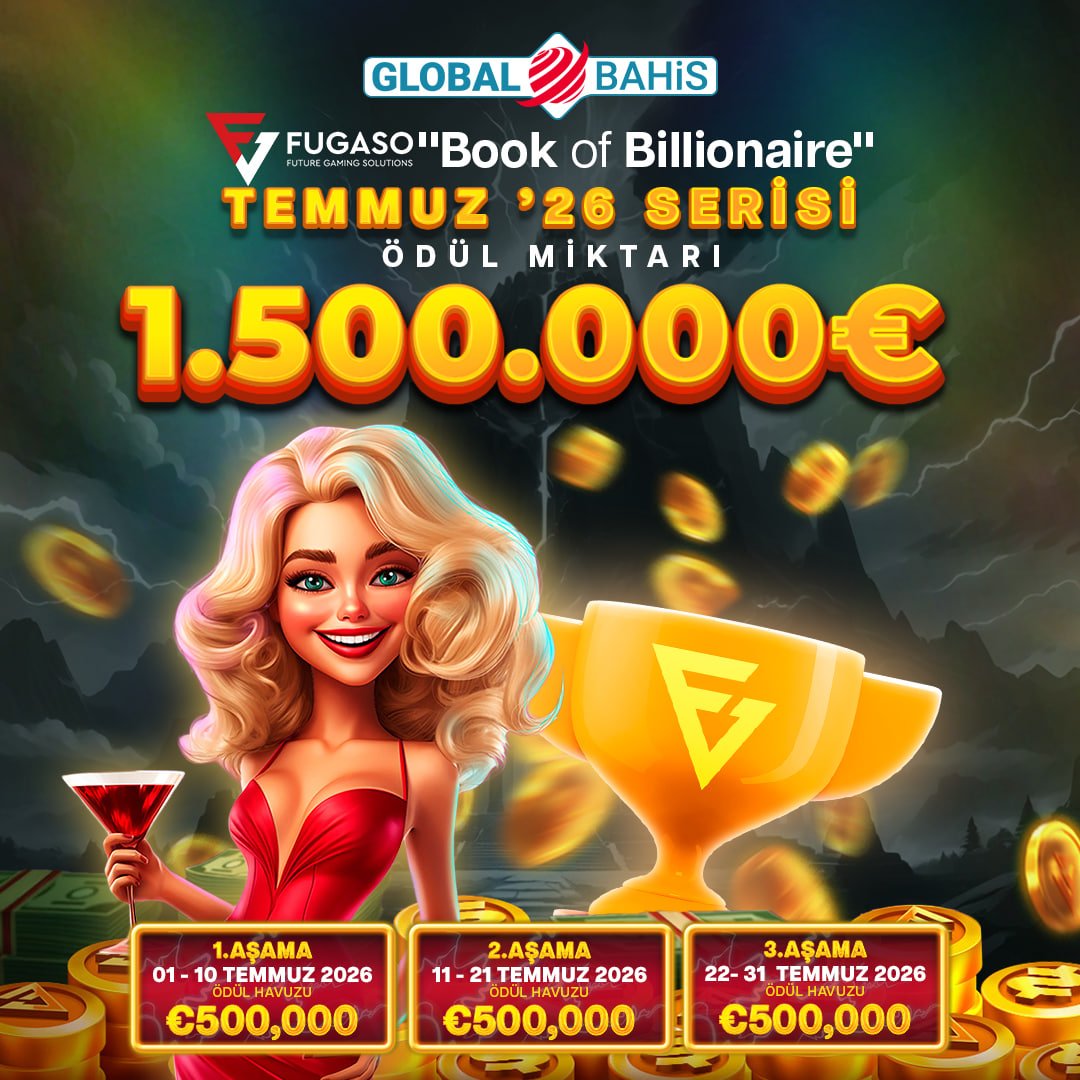 globalbahis_tr_'s tweet photo. 🏆 Book of Billionaire – Temmuz '26 Serisi başladı! 💰

Toplam 1.500.000€ ödül havuzu seni bekliyor.

🎯3 aşama, her aşamada 500.000€ ödül!

Şimdi katıl, zirveye çık ve büyük ödüller için yarış! 🚀

https://t.co/F5nQ8s0lus https://t.co/pOKdAIWTQO