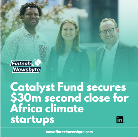 Fin_Newsbyte's tweet photo. Catalyst Fund has announced a US$30 million second close, bringing it closer to its target and adding fresh momentum to its mission of strengthening climate resilience across the continent.

More details: https://t.co/8rgJ3i8OHm https://t.co/6oNfEE8D7B
