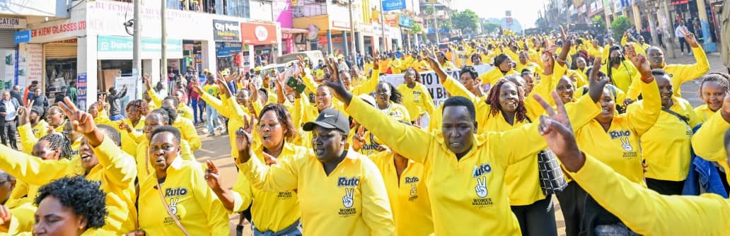 KenyanFever2's tweet photo. Eldoret Painted Yellow! The atmosphere shows the power of people coming together with a common purpose. Let us reject tribal divisions and build one Kenya. Say NO to Tribalism. #RutoTutam Eldoret Painted Yellow https://t.co/zf76Crvp0U