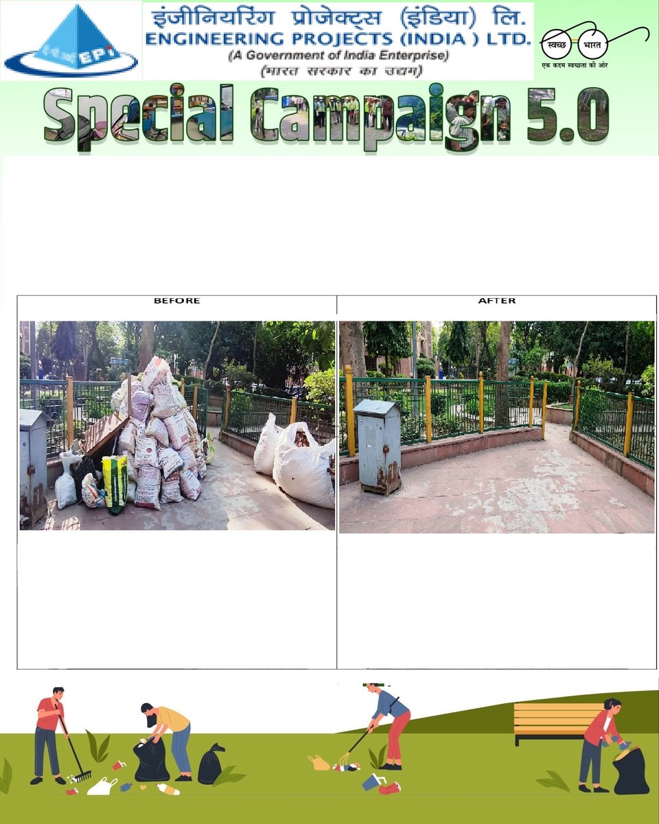epilco_itd's tweet photo. "As a part of Special Campaign EPI has organized Cleanliness Drive at SCOPE COMPLEX, New Delhi @DARPG_GoIs #MHI #SWACHHOTSAV #SwachhataHiSeva #SpecialCampaign5.0@SwachhBharatGov@swachhbharat@MoHUA_India@vijaymittal4 https://t.co/81MD7rAKsa