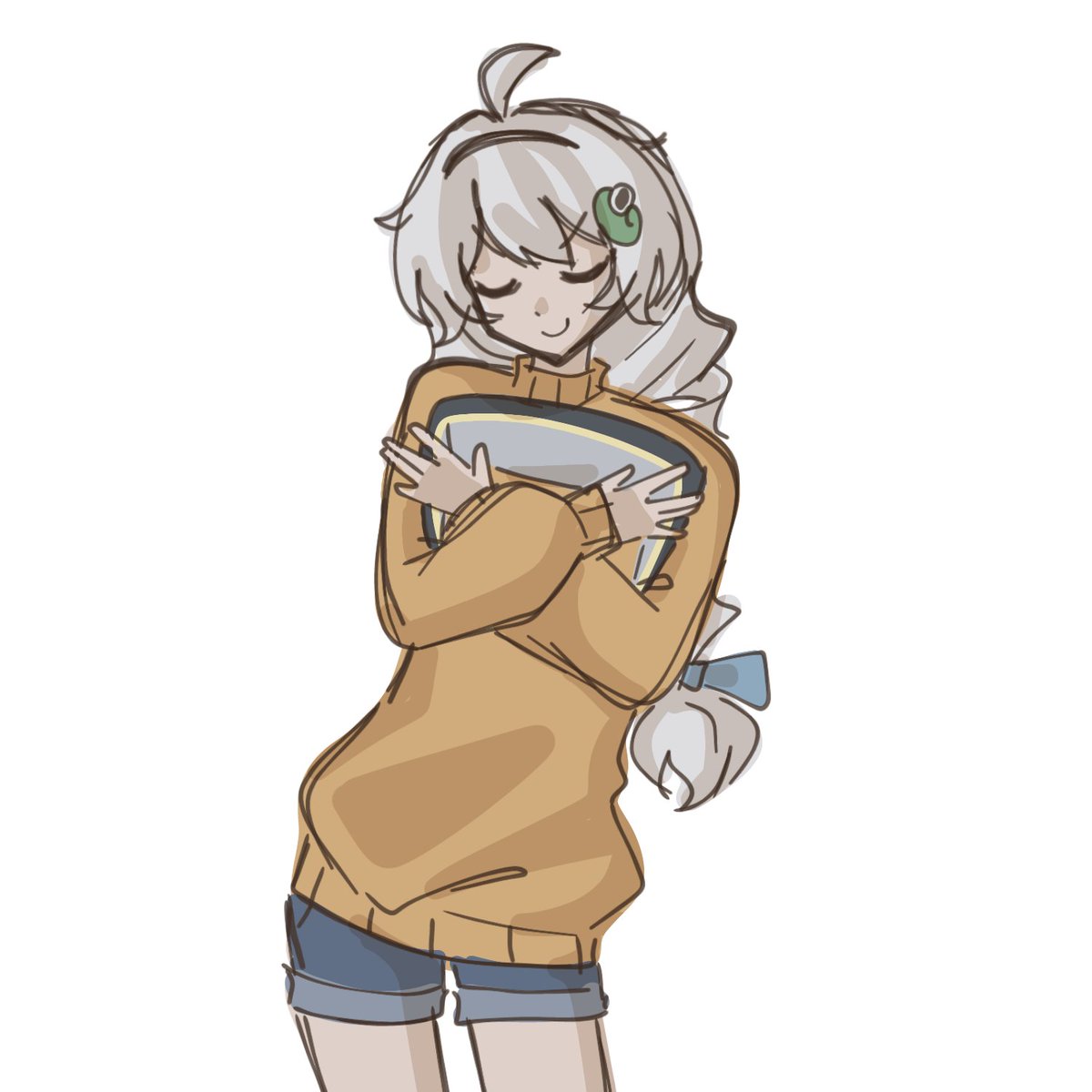 twnamayo's tweet photo. Saw a really cool sweater on ytshorts and had to draw it with Kiana https://t.co/3JqFBpIQmu