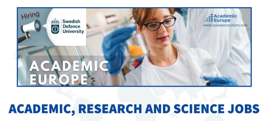Academic_Europe's tweet photo. Job Alert
Postdoctoral Researcher in Leadership and Command & Control
Location: Stockholm, Sweden
Deadline: 14 August 2026
https://t.co/lMxvHjcys6
#hiring #Postdoc #Leadership #CivilDefence #CrisisManagement #SecurityResearch #DesignScience #HumanComputerInteraction https://t.co/YOPABDPxNq