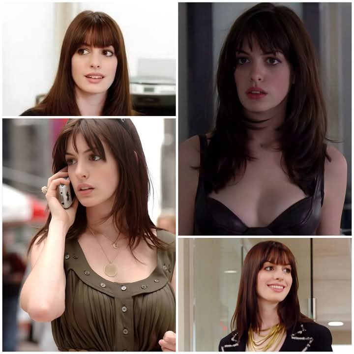 mikesensational's tweet photo. Anne Hathaway's as Andrea "Andy" Sachs in   Devil Wears Prada (2006). https://t.co/ZMTpjxzlm0