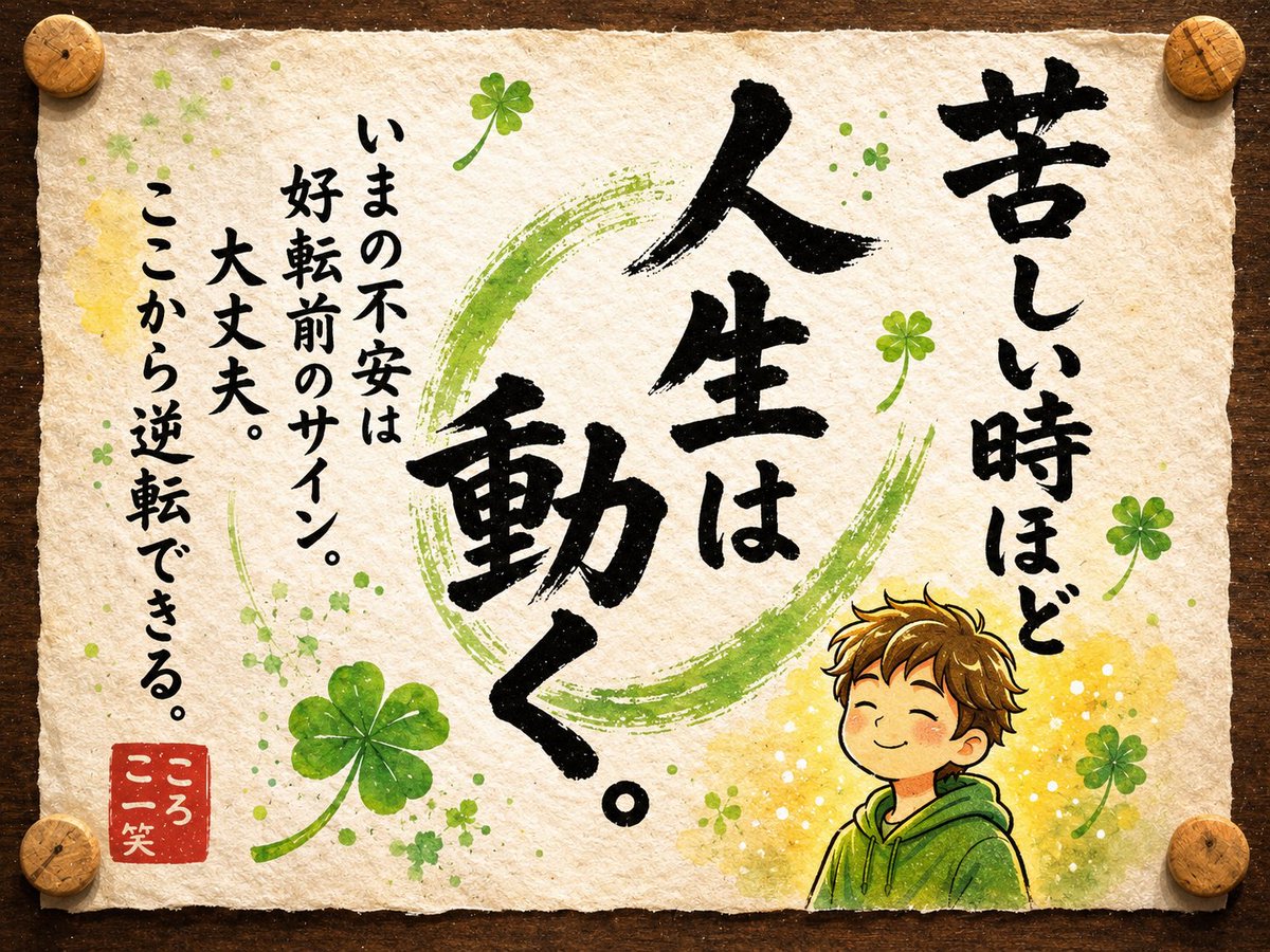 SUN082319's tweet photo. いま苦しい人。絶対大丈夫🍀 https://t.co/x2cvcmlLdF