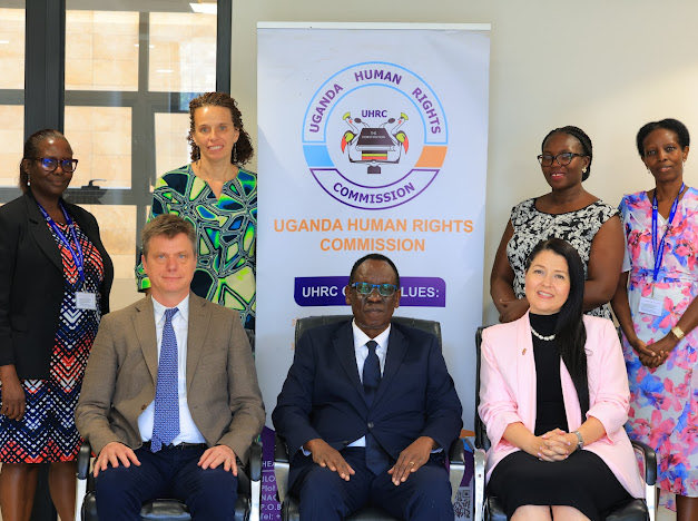 Dr_KatjaK's tweet photo. We thank the team of  @UHRC_UGANDA represented by Ag. Chairperson Lamex Omara for a valuable engagement on their vital work in regular reporting, hearing complaints as a tribunal and inspecting places of detention. #HumanRights must remain central to #justice and accountability. https://t.co/dd0jNfWT4o