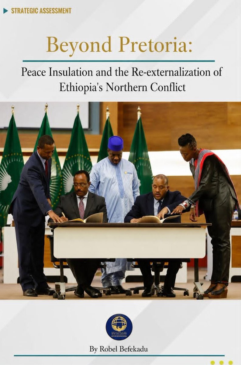 robelbyt's tweet photo. New publication: Did the Pretoria Agreement create a period of peace insulation in the Horn of Africa and is that insulation now eroding?

Read more: [https://t.co/UJ4INT3UrZ] https://t.co/3b65QQtsQ8