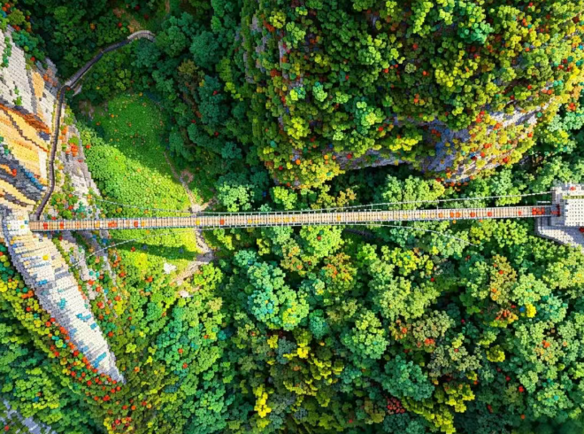 ChongqingFuling's tweet photo. Need a weekend mood boost? 🌈
See Fuling's Wuling Mountain Rift Valley transformed into vibrant pixel bead art - one tiny bead, one stunning view.
#Fuling #Chongqing #WeekendVibes #PixelBeadArt https://t.co/ospMWpsnjC