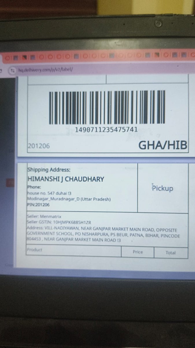 iawankumar's tweet photo. @Meesho_Official @Meesho_Support @Help_Delhivery
Kindly escalate Ticket 783015540951. This is a serious seller protection issue. Please provide a fair investigation and fast claim approval. #SellerProtection https://t.co/jgW5ut4UGM