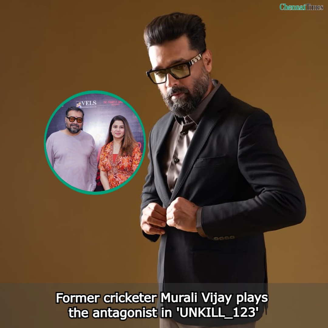 ChennaiTimesTOI's tweet photo. From the cricket field to the silver screen, looks like former Indian and #CSK cricketer #MuraliVijay is set to captivate audiences as the antagonist in #AnuragKasyap &amp; #Sangitha-starrer #UNKIL_123, directed by #SamAnton. https://t.co/8Pd5cOtykt