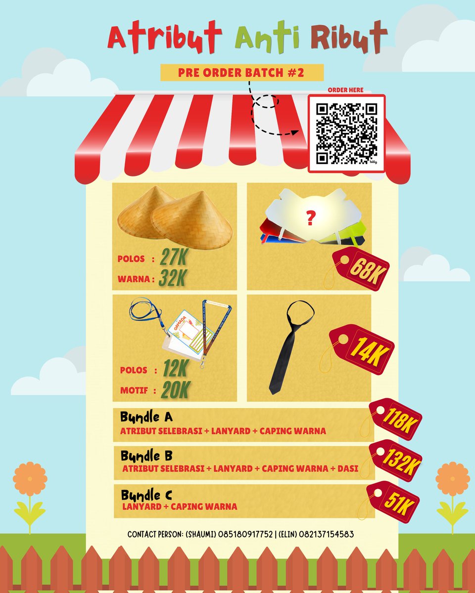 Atribut_Ribut's tweet photo. 📢 HALOOO GAMADA 2026! 👋

 OPEN PRE-ORDER BATCH 2
Barang dijamin berkualitas dan sesuai ketentuan PIONIR. Jangan sampai kelewatan, beli sekarang dan dapatkan harga spesial🙀💰

 GAS ORDER DI SINI YAWW 👇
https://t.co/B5457uB2oK

#pionir2026 #akuugm #UGM https://t.co/DQe764NFB7