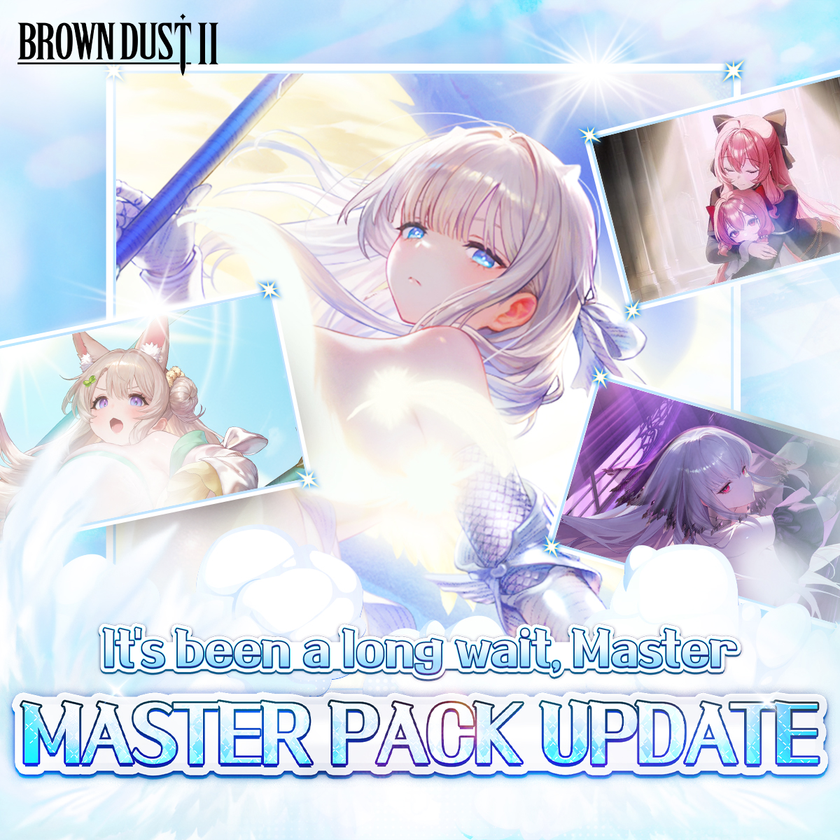 BROWNDUST2_EN's tweet photo. “Your story begins.” 📜
At last, it’s time for the Master to lead the world forward.
Play the Master Pack now and complete your own saga!
If you’ve been waiting for this update, don’t forget to follow & like! 💖
#BrownDust2 #MasterPack #MainStory https://t.co/hBOmZ1VLxE