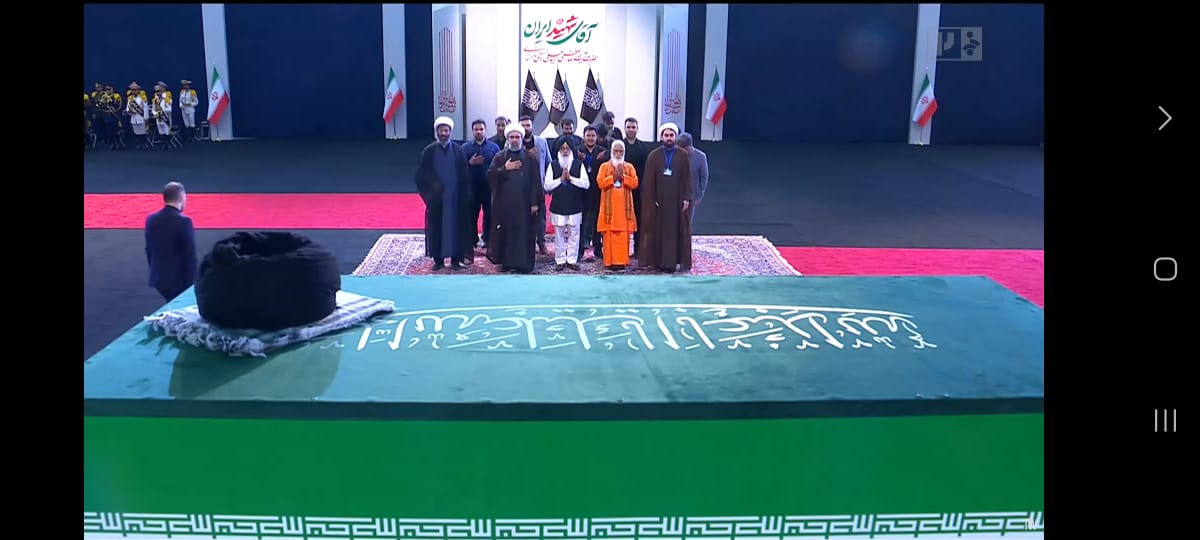 Iran_in_India's tweet photo. Tributes Paid by Indian Religious Leaders to the Martyred Leader of the Islamic Republic of Iran, His Eminence Ayatollah Seyyed Ali Khamenei https://t.co/C1CmjH4Ux7