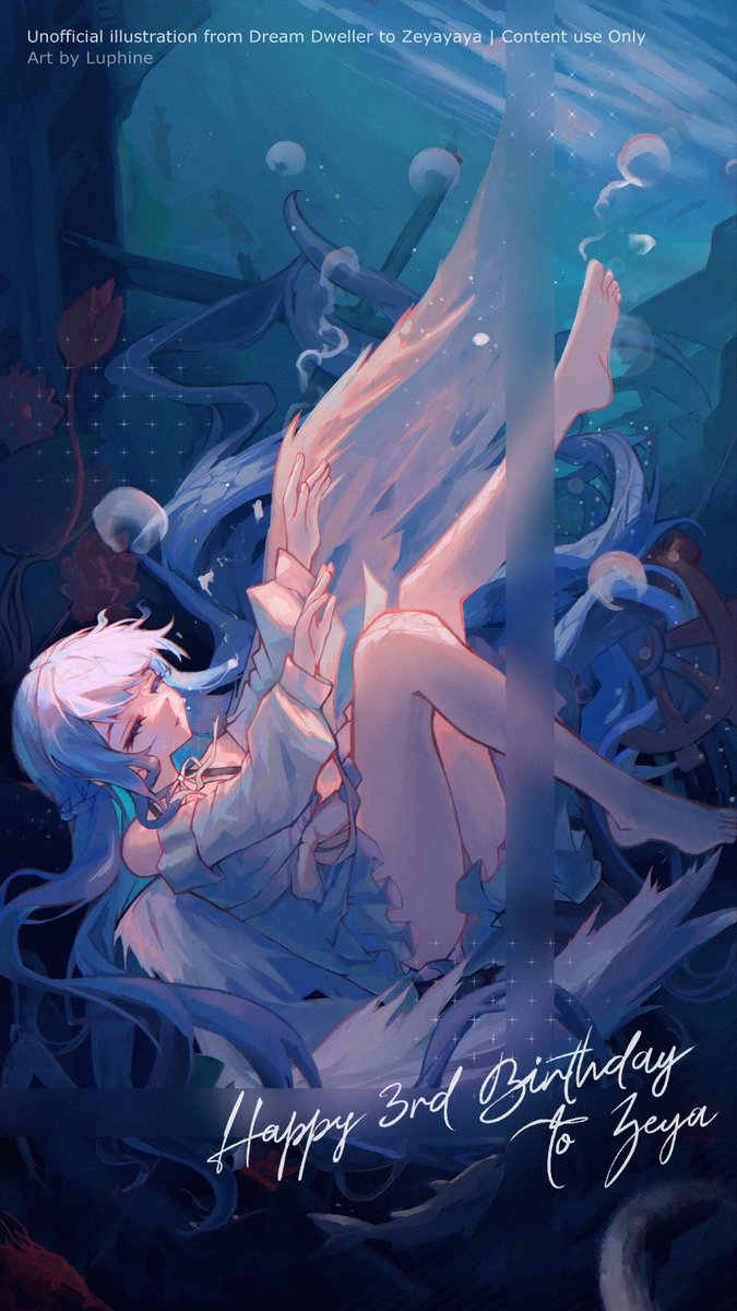 laLuphine's tweet photo. Happy 3rd birthday Zeya 🥳🎉

Terima kasih banyak untuk sang Dream Dweller yg sudah memercayakan ilustrasi ini ke Aku. Senang banget bisa ikut ambil bagian di momen se-spesial ini >.<💜

Semoga ilustrasi ini bisa jadi kenangan indah yang terus membekas ya 🪻✨

#haizeyart https://t.co/OqBqfMeob7