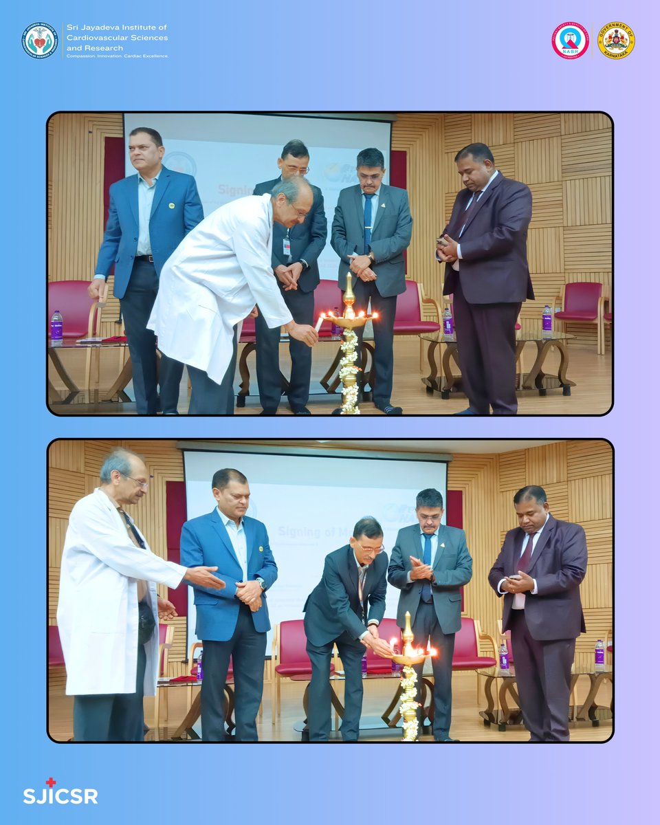 SJICSR_'s tweet photo. Strengthening partnerships for a healthier tomorrow.

Sri Jayadeva Institute of Cardiovascular Sciences and Research (SJICSR) and Hindustan Aeronautics Limited (HAL), a Maharatna CPSE, formalized their collaboration through the signing of a Memorandum of Agreement (MoA). https://t.co/770FnE5QW8