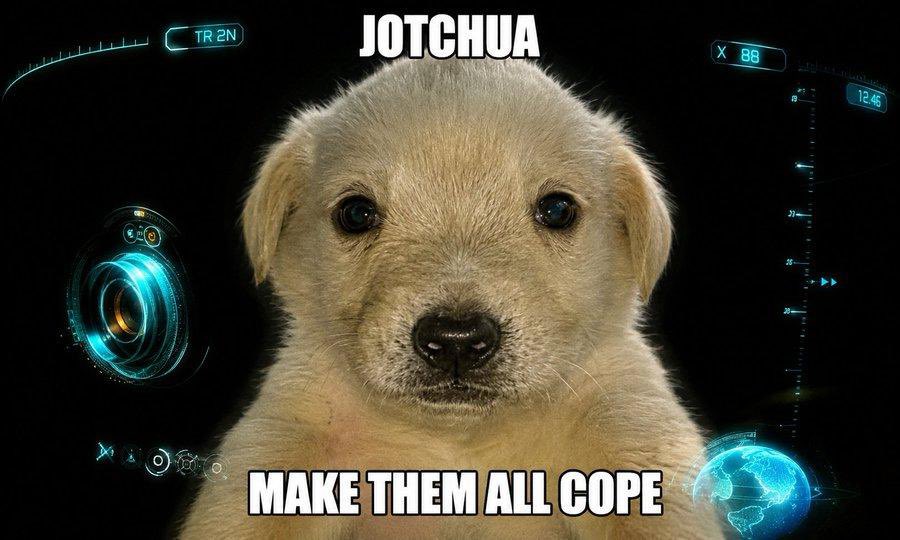 mrgriffonn's tweet photo. I haven’t seen this much pfp changes and a community that works hard 24/7 since WIF days

We truly have something amazing on our hands and moments like this don’t come around often 

Keep showing up. Keep creating. Keep onboarding. Keep believing

The chart follows the culture 

$Jotchua