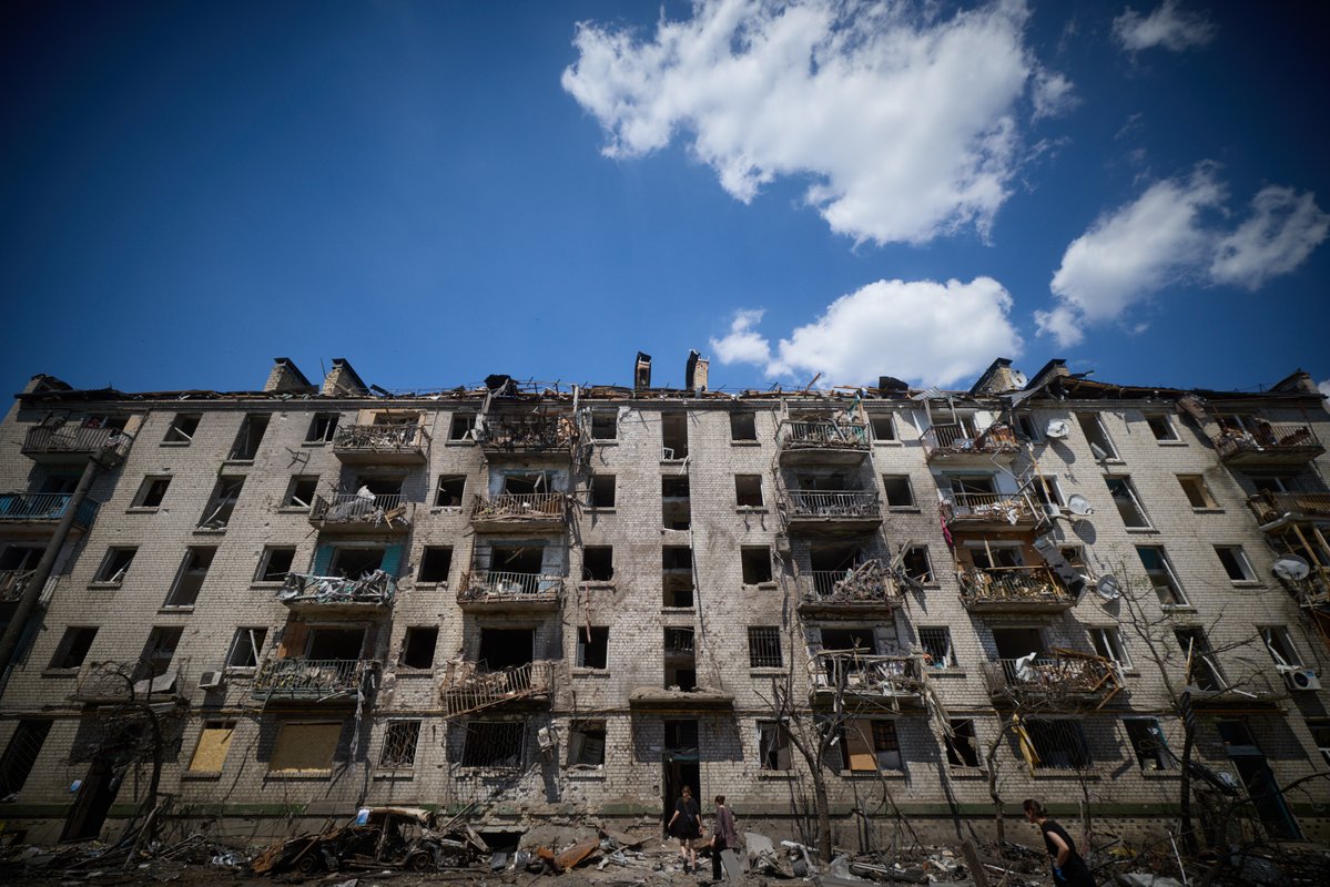 ZelenskyyUa's tweet photo. Emergency and rescue operations are still ongoing in Kyiv at three sites of last night’s Russian strikes. First responders have already managed to clear a significant part of the rubble, but 10 people are still missing. The search operation will continue for as long as needed. As of now, it is known that 30 people were killed in yesterday’s attack on Kyiv. My condolences to all their families and loved ones. Nearly one hundred people were wounded, including children.

Yesterday evening, the Russians attacked Kryvyi Rih, striking the territory of an ordinary garage cooperative. Seven people were wounded. Residential buildings and two schools were damaged. A private home in the Kharkiv region was attacked overnight. Six people were injured, three of them children. Yesterday afternoon, the Russians launched missile strikes on the regional hospital in Kherson. They knew exactly what they were targeting and that there was no military purpose in it. Sadly, a doctor was killed, and a nurse was also wounded. Overnight in the Sumy region, a drone strike on an apartment building killed four people, including a mother and her daughter. My condolences to their families and loved ones.

Every day and every night, the Russians strike ordinary civilian infrastructure, and terror is the only argument they have left for not stopping the war. Reliable protection of Ukraine’s skies is needed as a prerequisite for diplomacy. We count on the support of our partners, above all with anti-ballistic capabilities. I am grateful to everyone who is already helping.