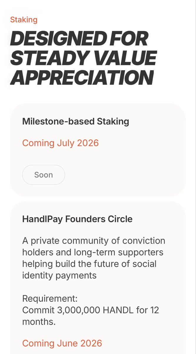 LeilaniFarms's tweet photo. HandL Pay Tokenomics

Milestone-based Staking coming soon!

@HandlPay Founders Circle coming soon! 😎🔥

base:0x3bbcb624cb9a1f73163a886f460f47603e5e4425 token has been designed to sustain steady value appreciation and to incentivize adoption.

Diminishing Supply as base:0x3bbcb624cb9a1f73163a886f460f47603e5e4425 Tokens will be BURNED via real world transactions which are creeping up to roughly $8 million a month now!

HandL Pay is a real world utility token powering social payments right now.

Get ready for V 2.0! 😎🔥